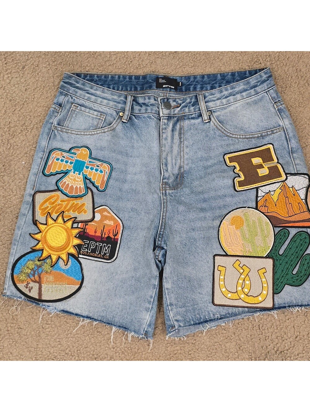 EPTM Patchwork Shorts - 36